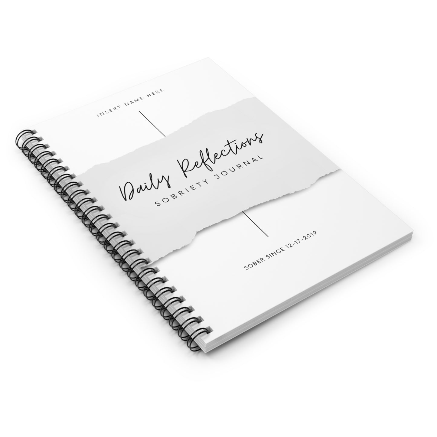 Daily Reflections Journal - Custom date & name