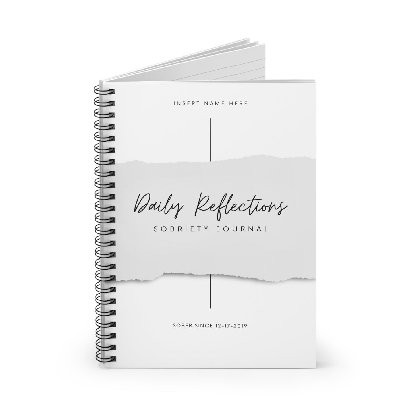 Daily Reflections Journal - Custom date & name