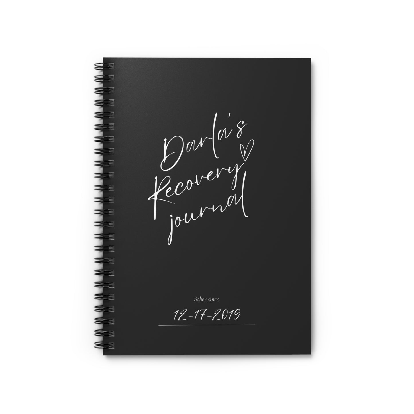 Recovery Notebook - Custom Sobriety Date & Name