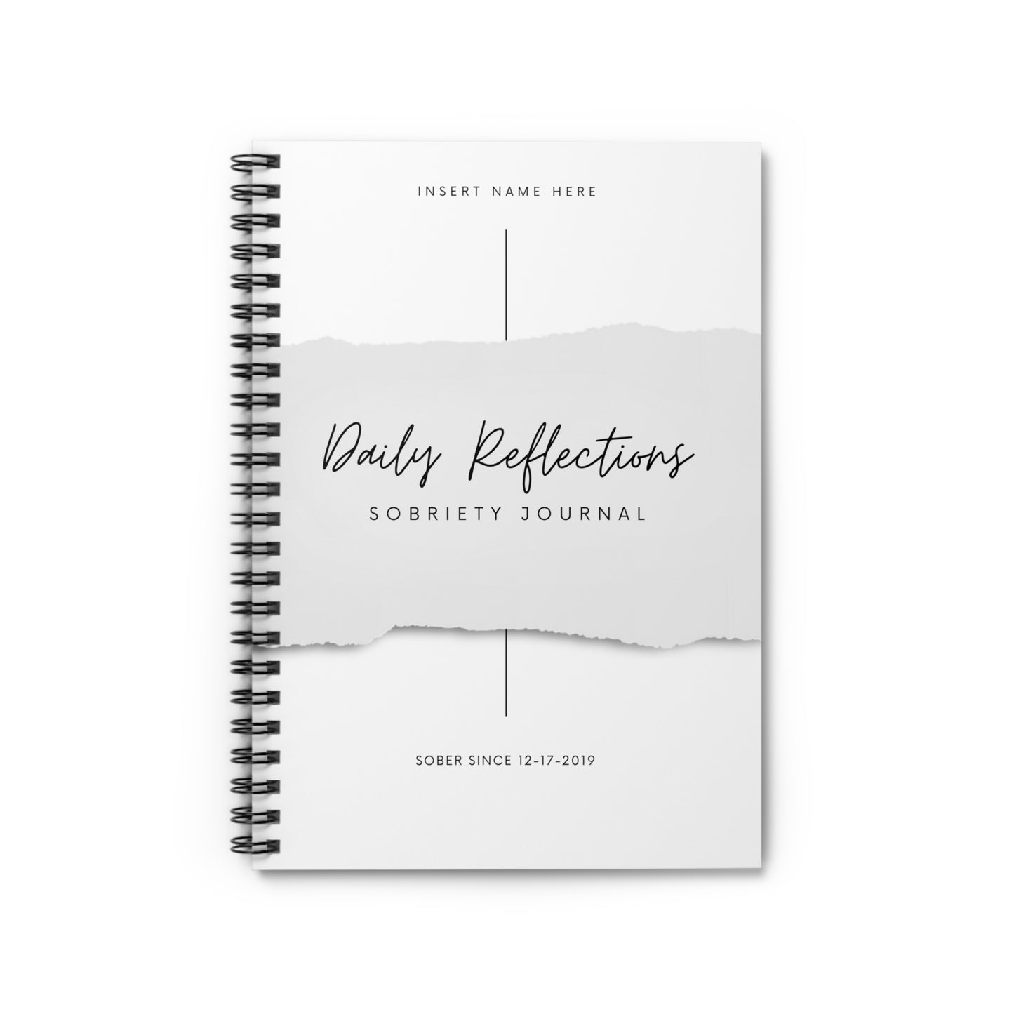 Daily Reflections Journal - Custom date & name