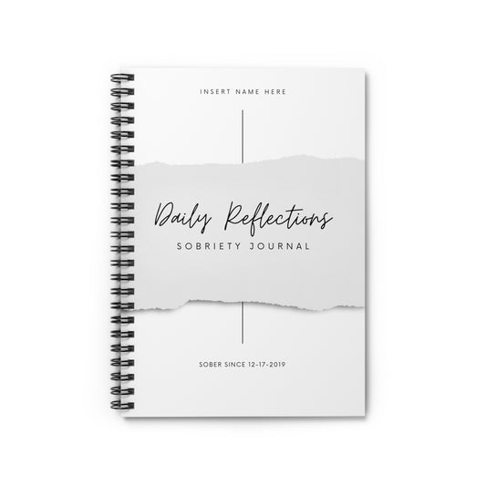 Daily Reflections Journal - Custom date & name