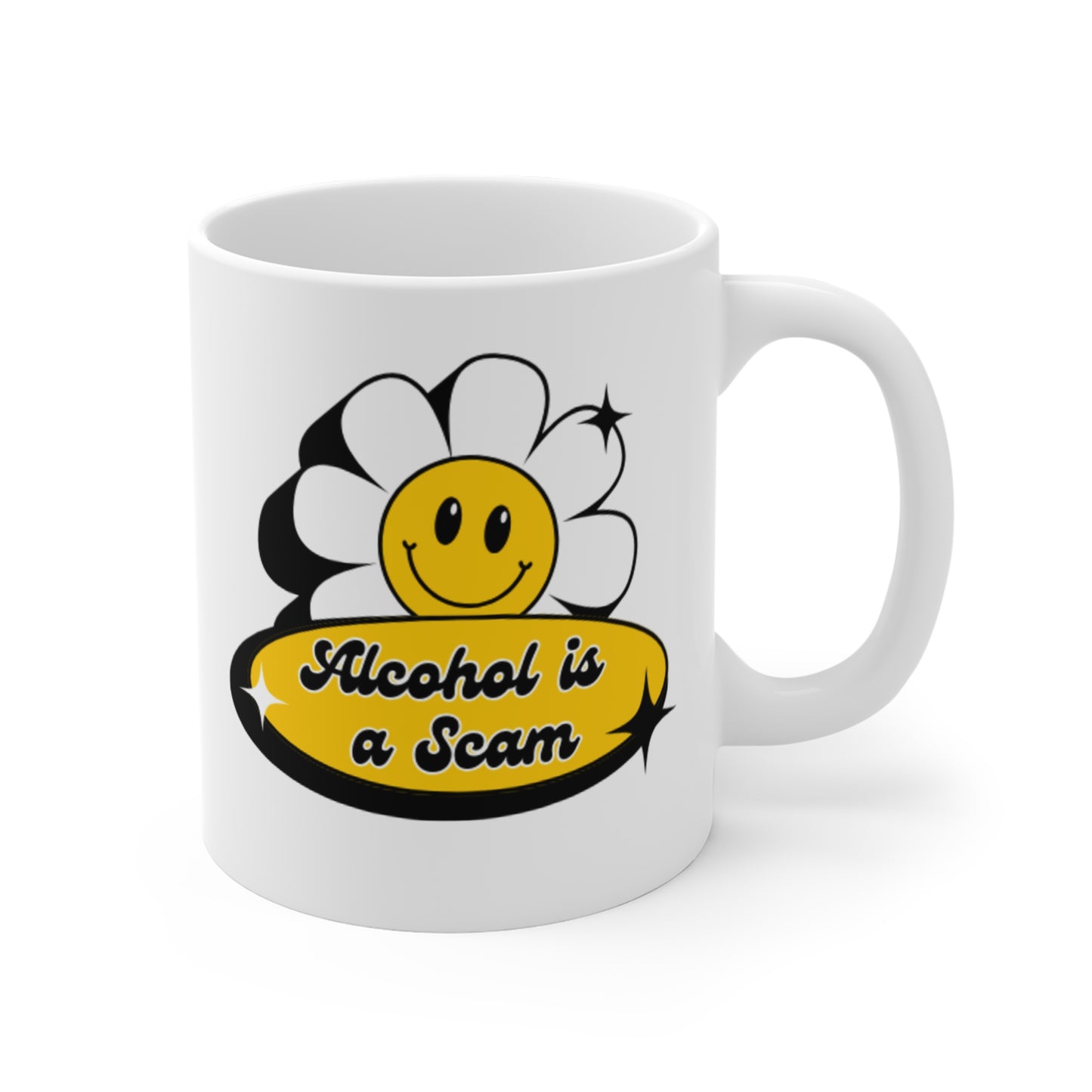 "Alcohol is a Scam" Mug - 11oz